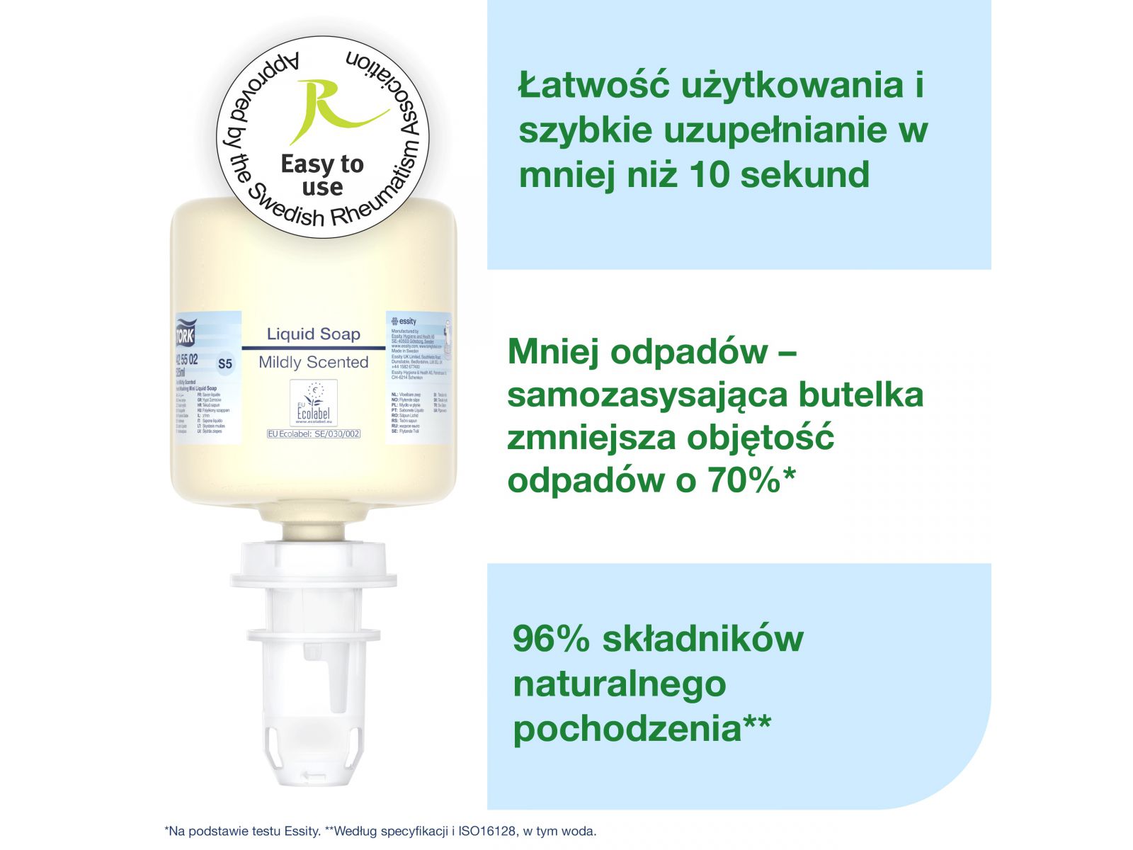 Mydło w płynie S5 TORK 425502 MILDLY 525 ml